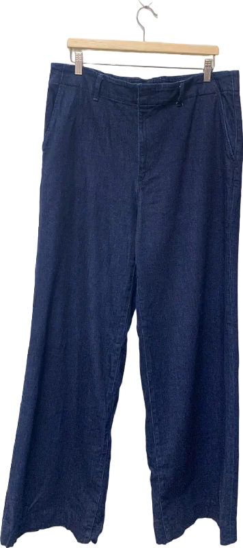 Uni Qlo Blue Denim Trousers UK XXL