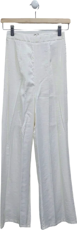 Nasty Gal White Trousers UK 4