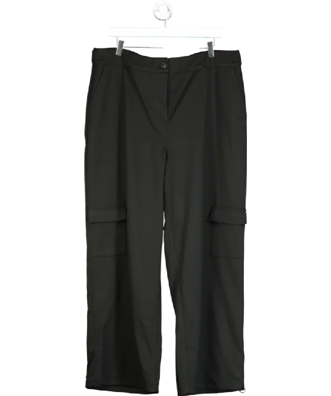 TALA Black Everyday Tailoring Adjustable Multiway Cargo Trousers UK XXL