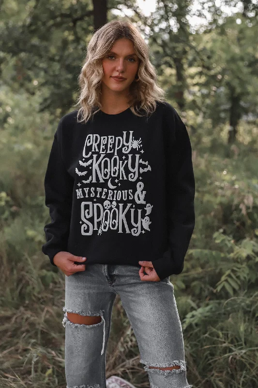 Creepy Kooky Black Sweatshirt