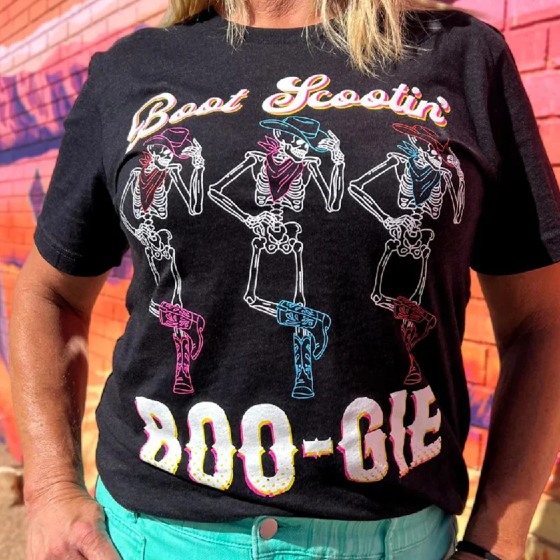 Online Exclusive | Boot Scootin' BOO-gie Short Sleeve Graphic Tee in Heather Black