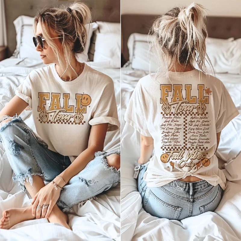 Online Exclusive | Fall Tour Graphic Tee in Cream