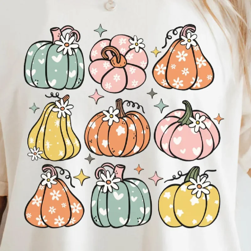 Online Exclusive | Nine Pretty Pumpkins Graphic Tee in White