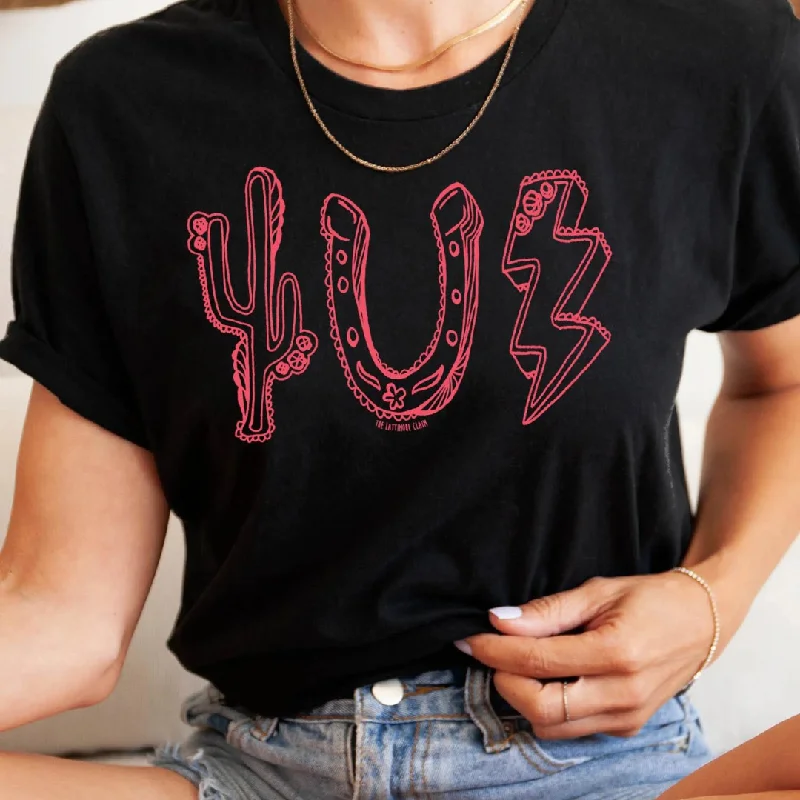 Online Exclusive | Rodeo Roundup Icons Graphic Tee in Black