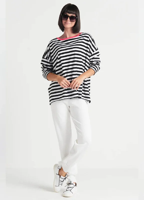 Planet Striped Boxy Tee