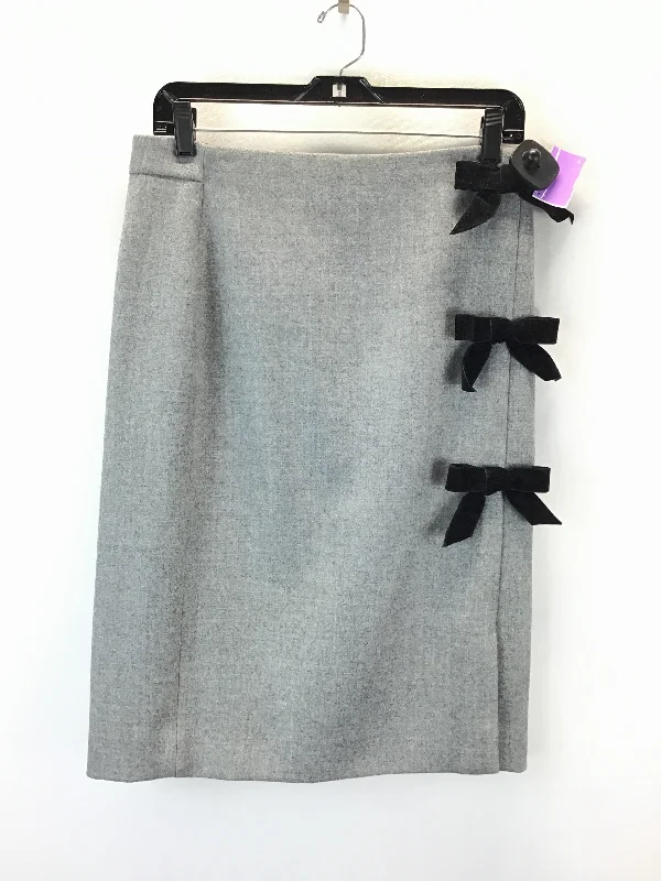 Skirt Midi By J. Crew In Black & Grey, Size: 8