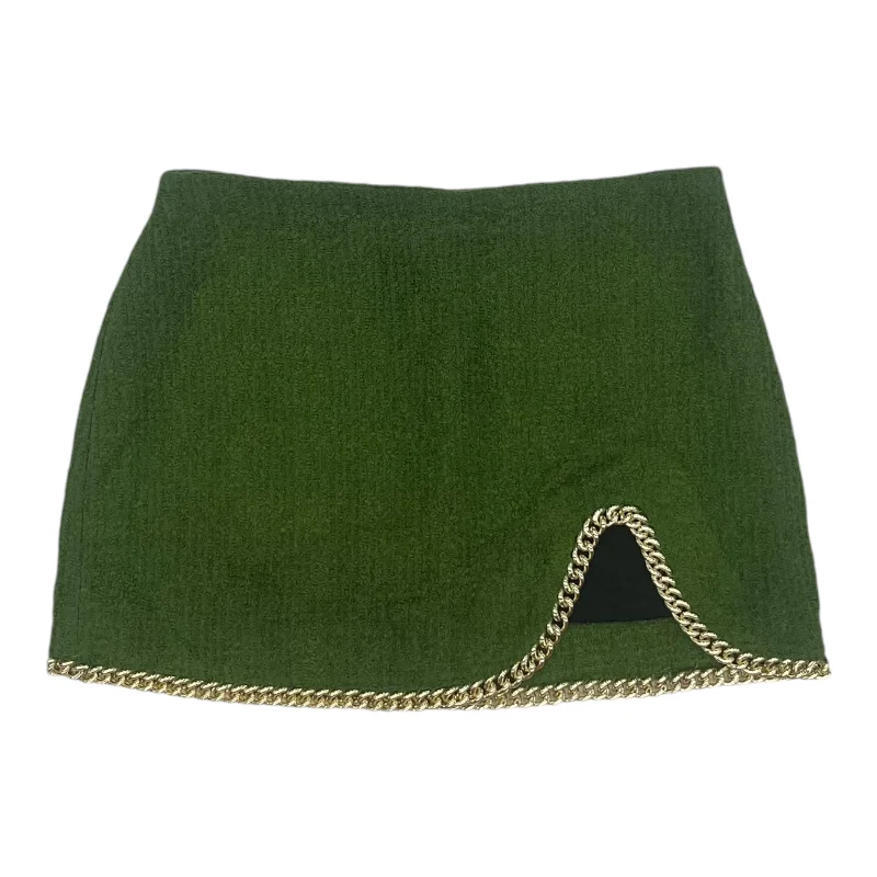 Skirt Mini & Short By Zara In Green, Size:Xl