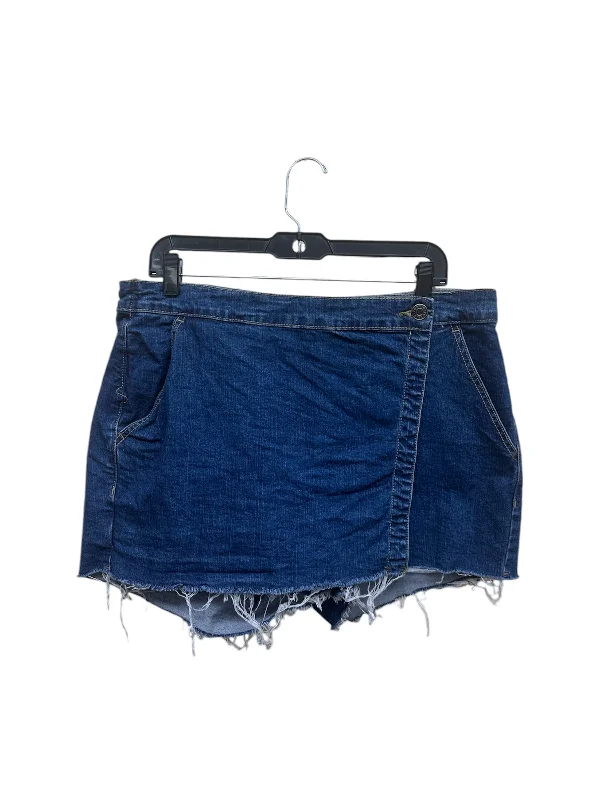 Skort By Torrid In Blue Denim, Size: 12