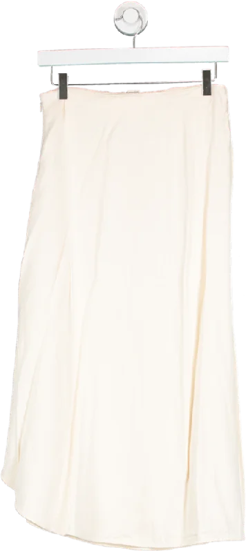 Totême Beige Draped Circle Midi Skirt UK 8