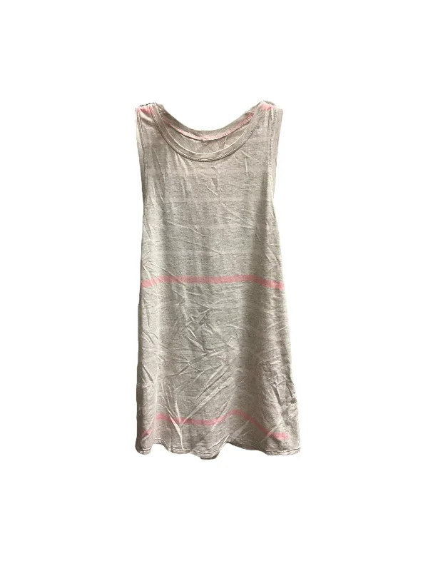 Athletic Tank Top By Lululemon In Cream & Pink, Size: S