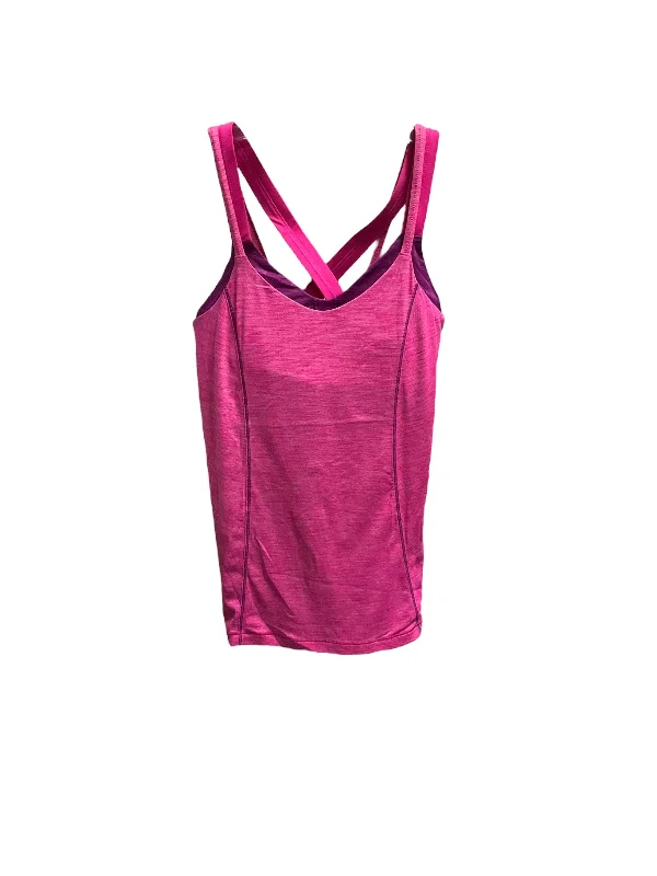 Athletic Tank Top By Lululemon In Pink, Size: 6