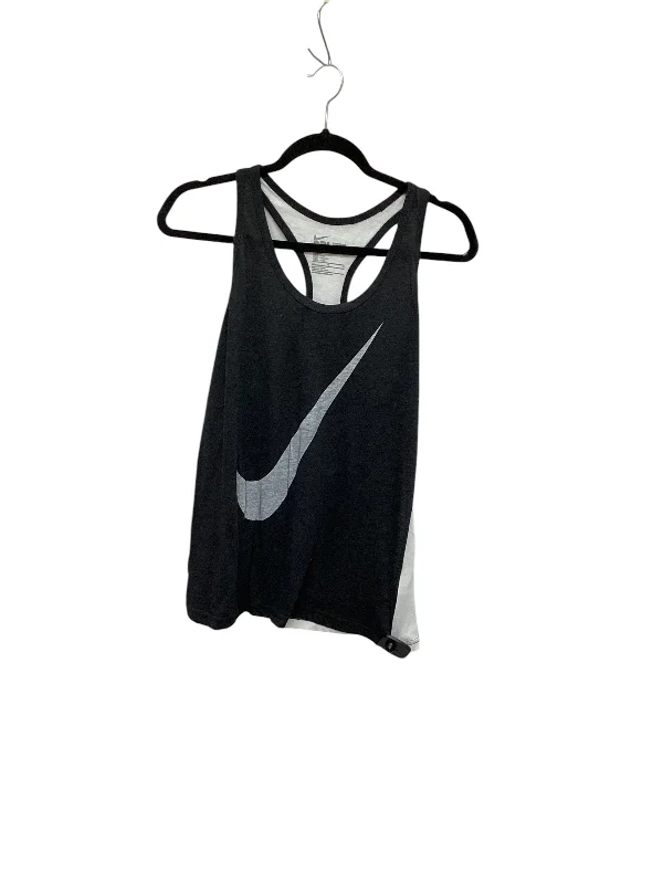 Athletic Tank Top By Nike Apparel In Grey, Size: M