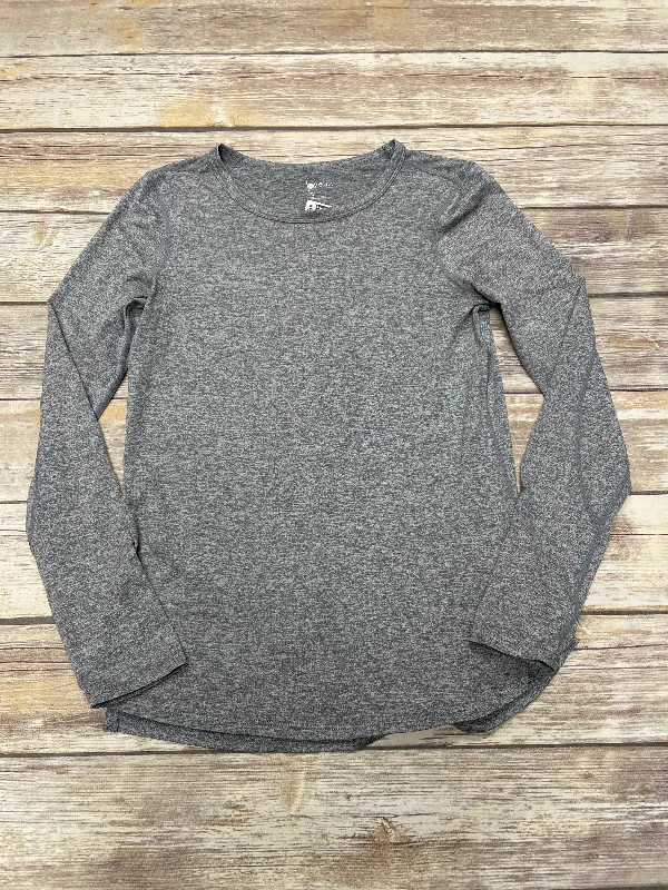 Athletic Top Long Sleeve Crewneck By Zella In Grey, Size: Xs