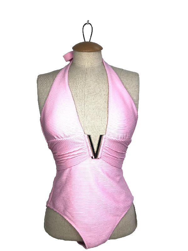 Heidi Klein Sicily V-bar One Piece In Pink UK XS