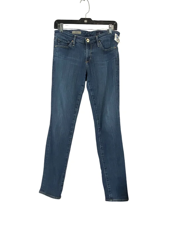 Jeans Skinny By Ag Jeans In Blue Denim, Size: 27