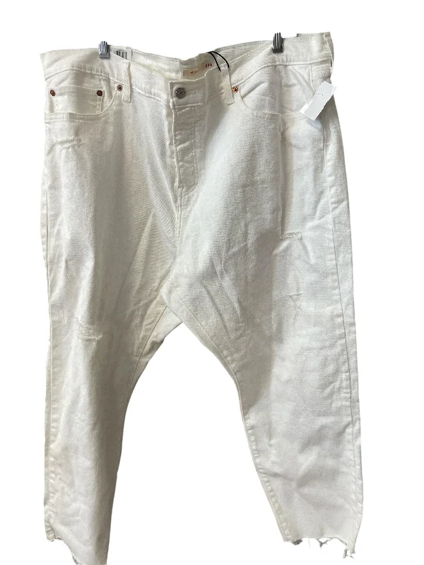 Jeans Skinny By Levis In White Denim, Size: 24