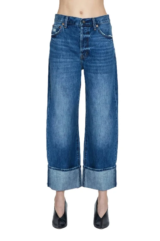 Ryder High Rise Cuffed Straight Jean In Fulton