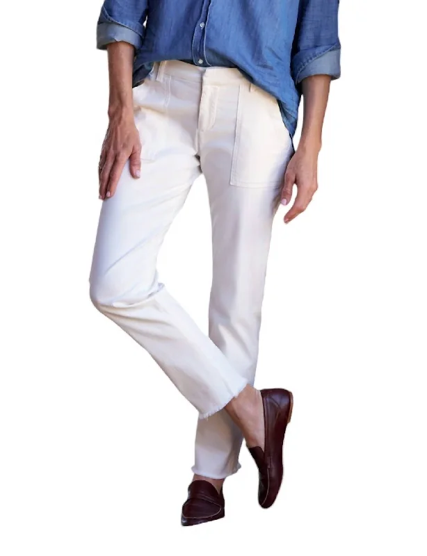 Women's Blackrock Italian Utility Pant In Chalk