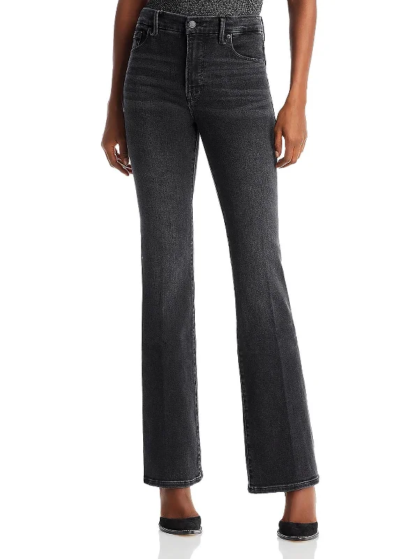 Womens High Rise Denim Bootcut Jeans