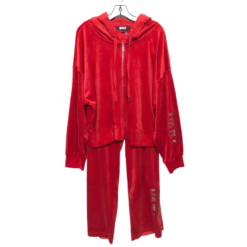 Pants Set 2pc By Dkny In Red, Size: Xl