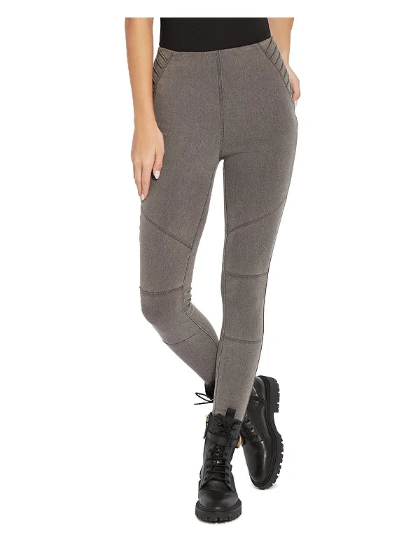 Rosalyn Toothpick Womens Skinny Moto Leggings