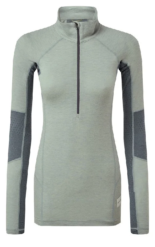 Darkhorse 185 Zoned 1/4 Zip Baselayer - Slate/Storm Blue