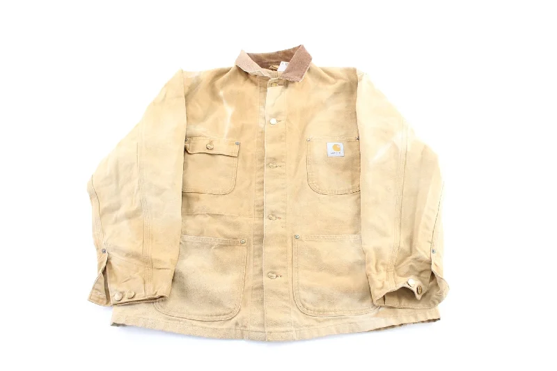 Carhartt Logo Patch Tan Chore Jacket