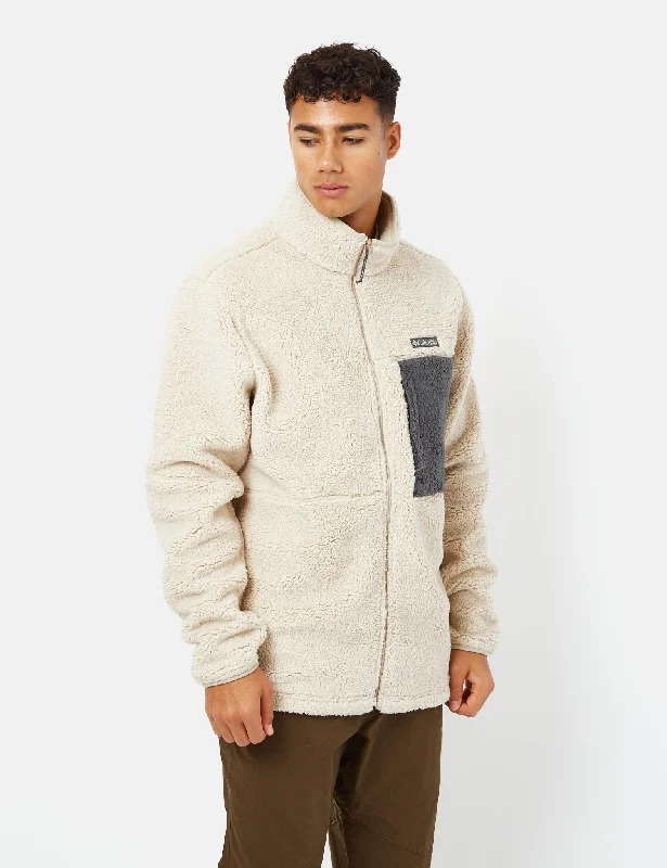 Columbia Mountainside Heavyweight Fleece - Ancient Fossil White/Shark Grey