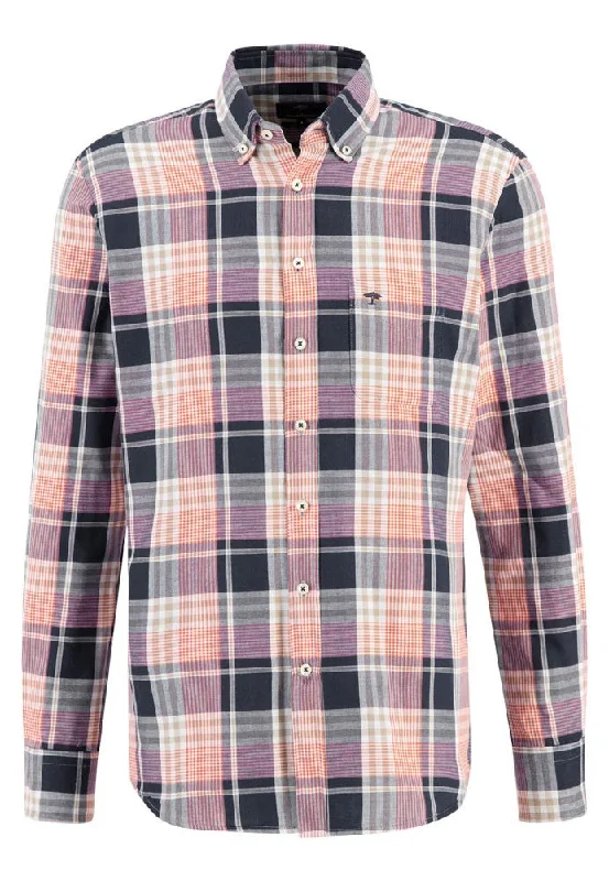 Summer Big Check Shirt - Navy