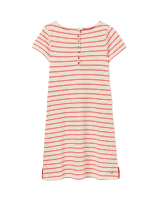 Kea Dress - Coral Stripe