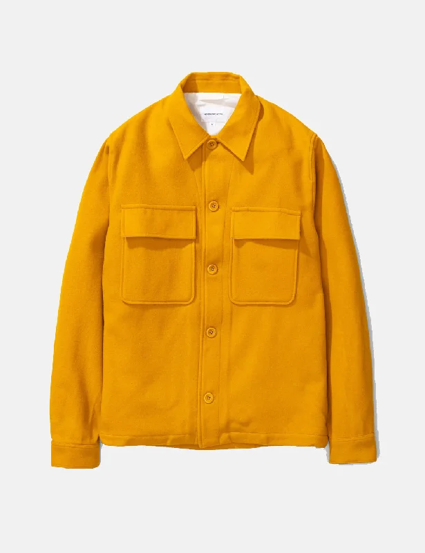 Norse Projects Kyle Wool Jacket - Mustard Yellow