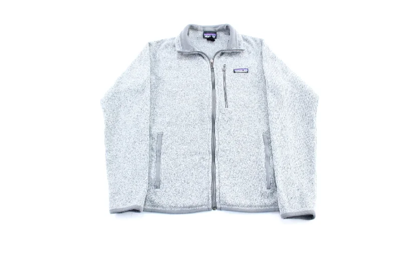 Patagonia Logo Patch Grey Zip Up Jacket