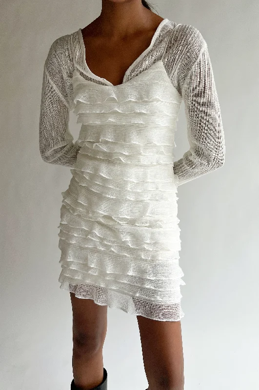 RUFFLED LAYER MINI DRESS