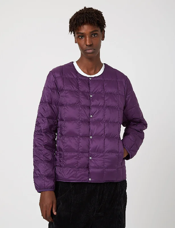 Taion Crew Neck Down Jacket - Purple