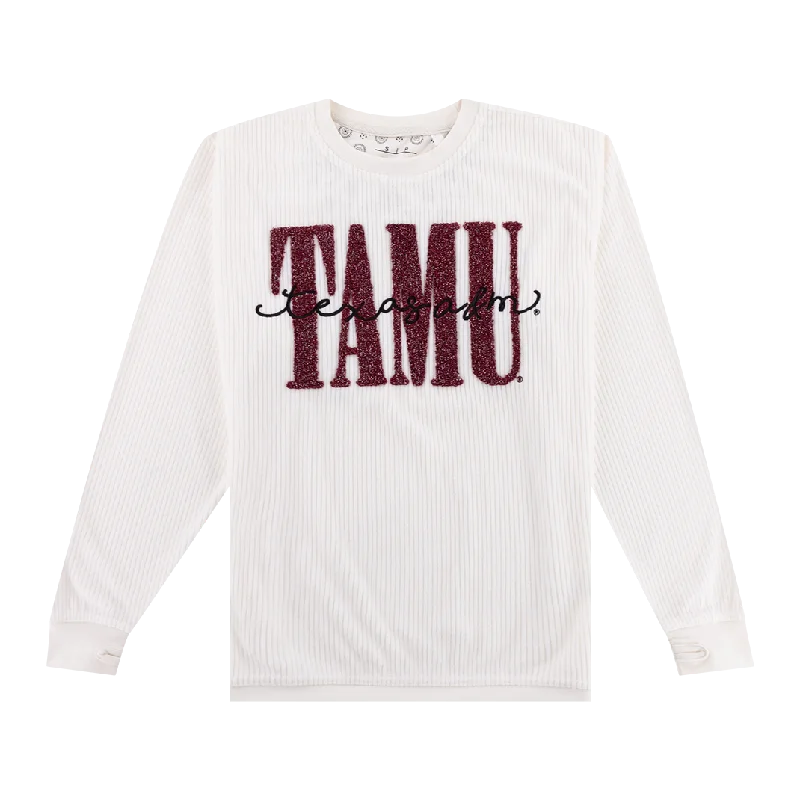 Texas A&M Zoe Plush Rib Sweatshirt