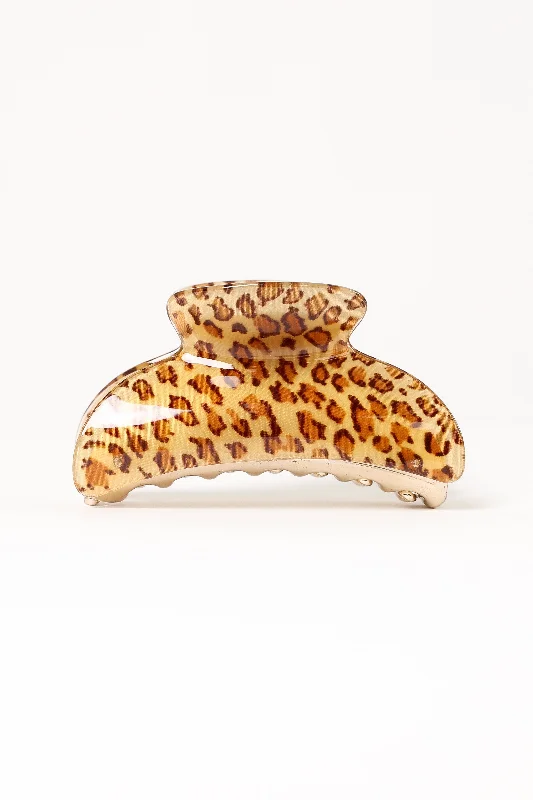 Bobby Hair Clip - Leopard