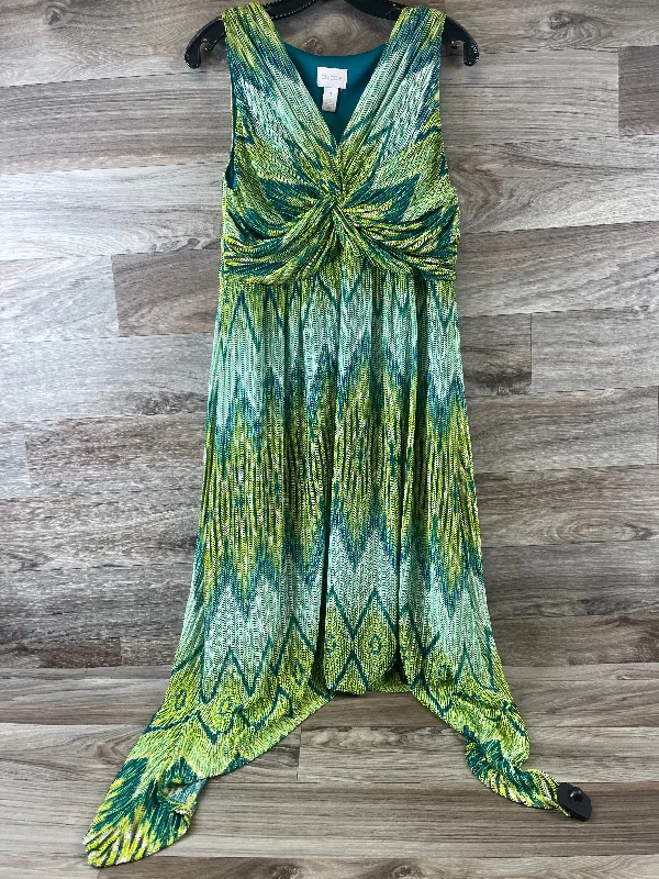 Green Dress Casual Midi Chicos, Size M