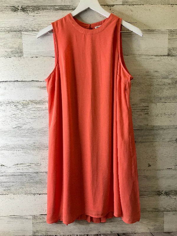 Orange Dress Casual Midi Dr2, Size M