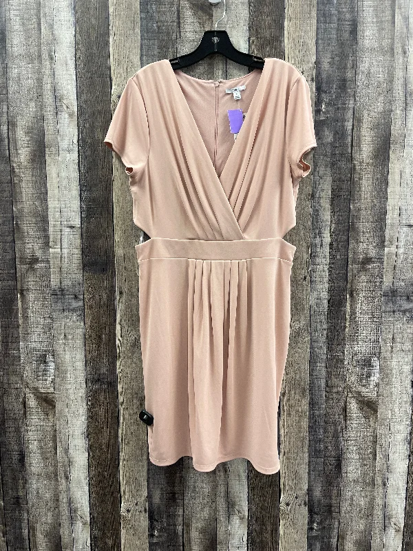 Pink Dress Casual Midi Bar Iii, Size Xl