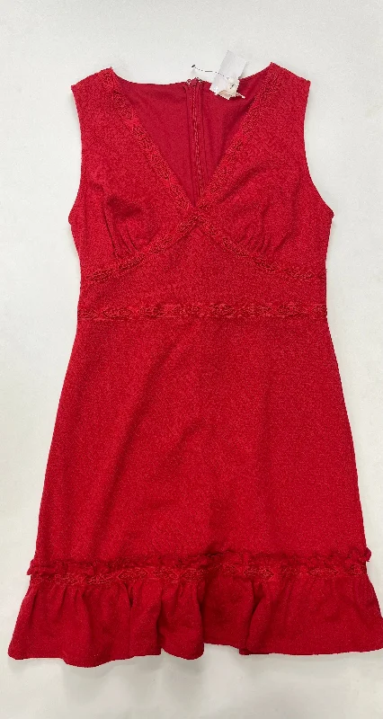 Red Dress Casual Midi Miami, Size L