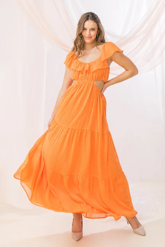 READY TO FLOURISH WOVEN MAXI DRESS