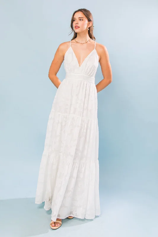 ELIZABETH DREAMS WOVEN MAXI DRESS