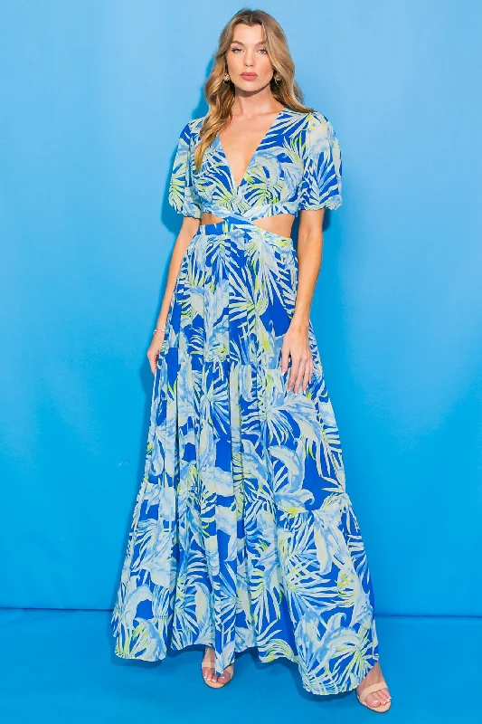 ROYAL BEACH WOVEN MAXI DRESS