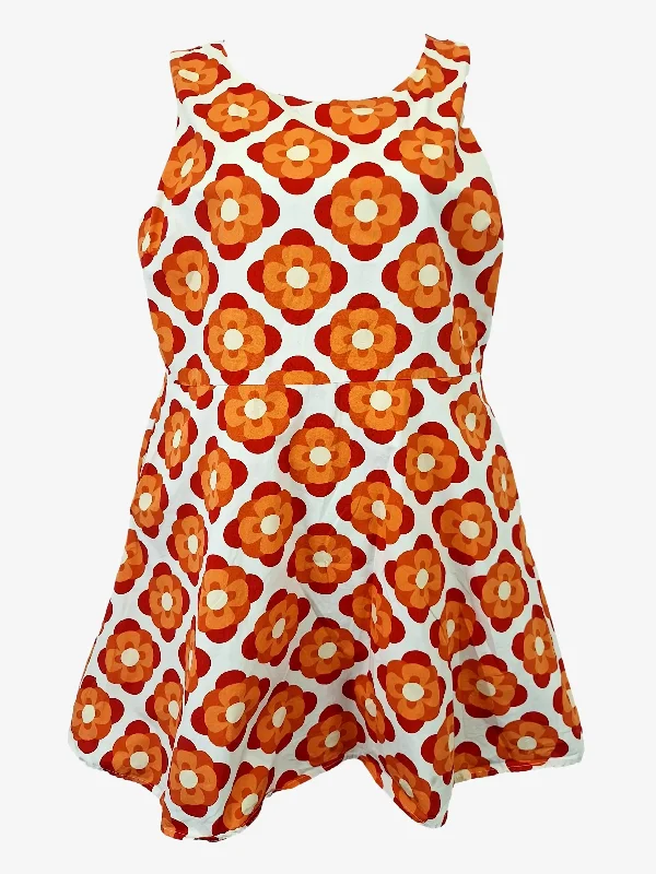 Revival Flower Power Mod Mini Dress Size 16