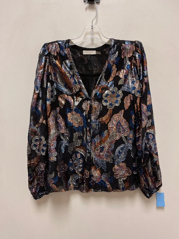 Blouse Long Sleeve By Ramy Brook In Blue, Size: S