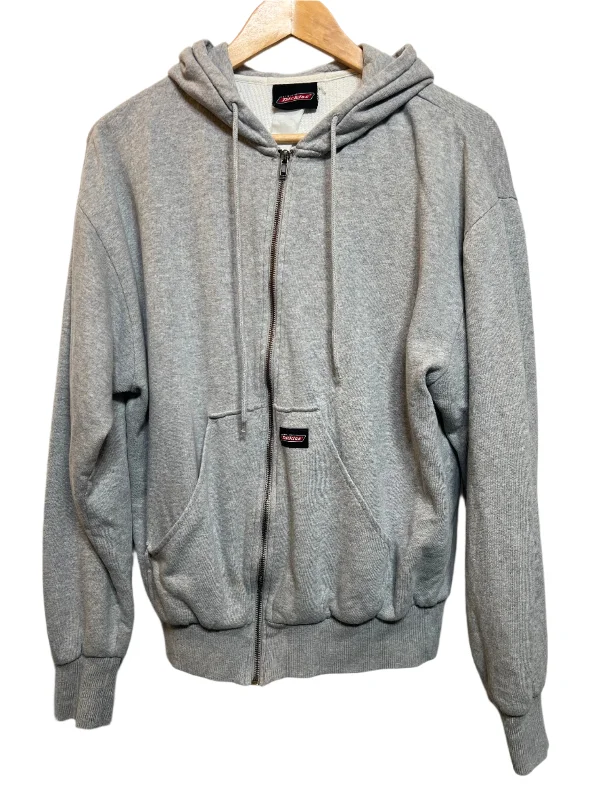 Dickies Grey Zipped Hoodie (Size M)