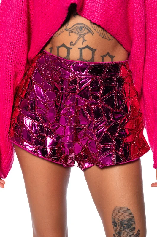 ICE ME OUT METALLIC SHORTS