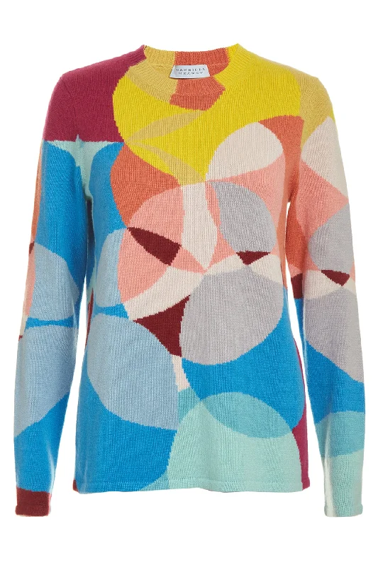 Muscovite Knit Sweater in Multi Cashmere