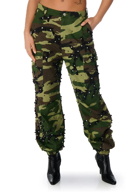 STANDING OVATION CAMO JOGGER PANT